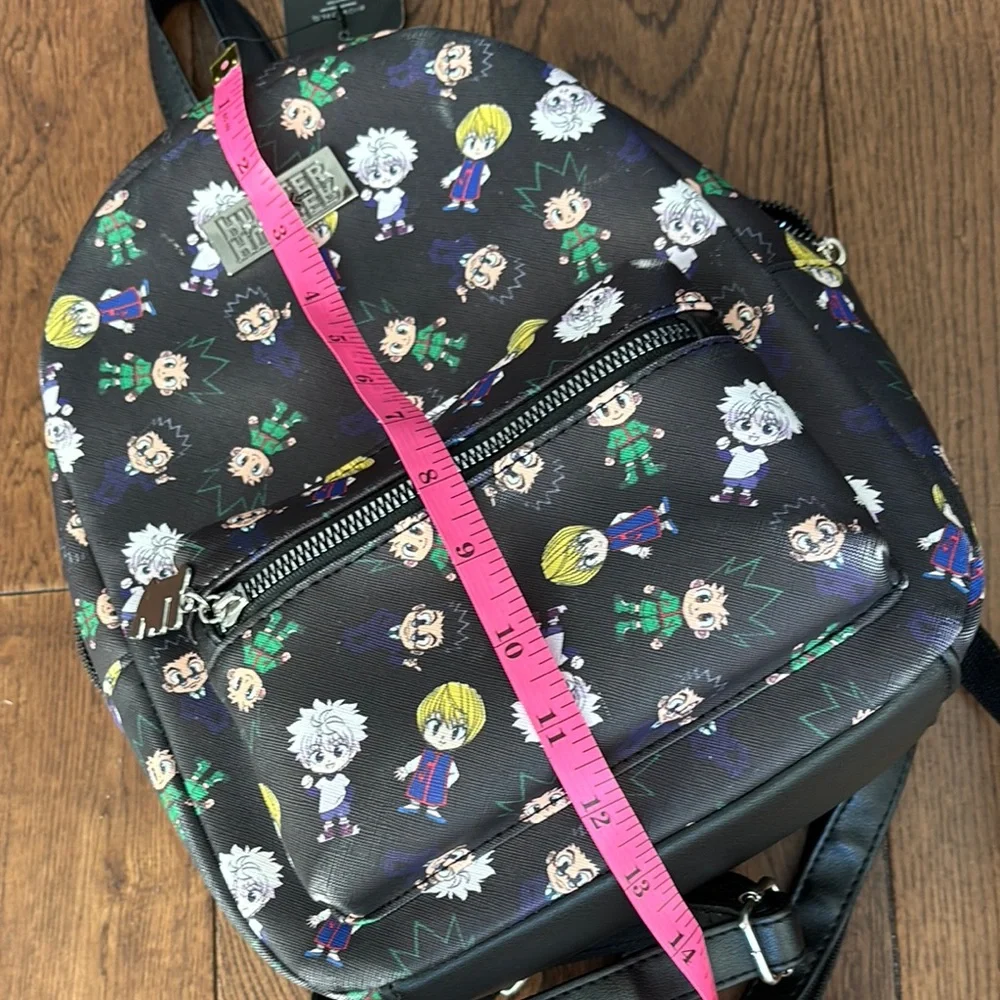 NEW Hunter x Hunter Character Print Black Mini Backpack Bioworld